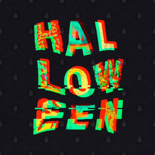 HALLOWEEN Scary Spooky Glitchy Witchy Letters by TJWDraws